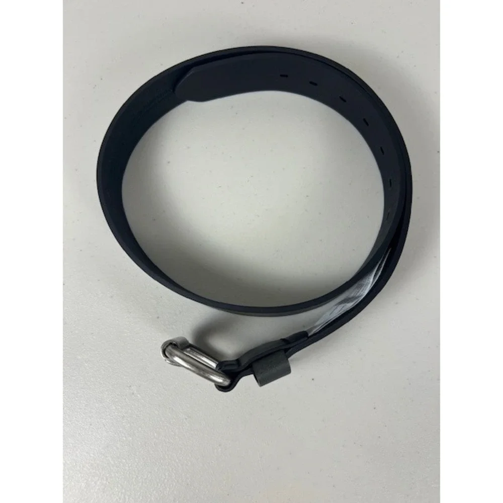 RedHead Mens Black Genuine Buffalo‎ Leather Belt Silver Buckle Size 34 NWT